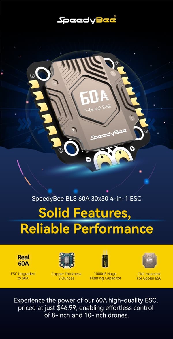 SpeedyBee BLS 60A 4in1 3-6s ESC
