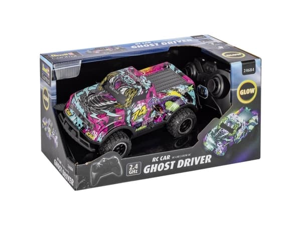 Revell Control 24684 Ghost Driver 1:22 RC-malliauto, aloittelijan malli Elektroniikka Road-malli valoefektillä varustettuna