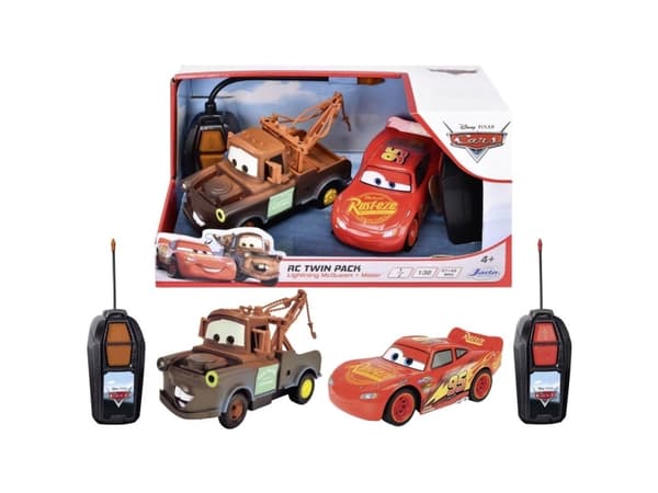JADA TOYS 203084036 Cars LMQ + Mater Twin Pack 1:32 RC-modelbil Elektronik Racerbil