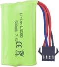 Miniatyrbild 5 av 7: Yunique - Höghastighets 7,4V 500mAh litiumbatterier - EC16 DE85-kompatibel för fjärrkontrollbåt, fartygsmodell och bil - 2 stycken
