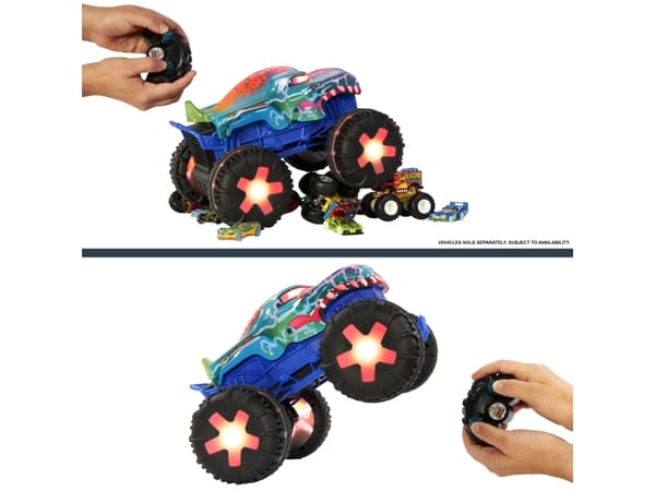 Hot Wheels Monster Trucks 1:15 Scale HW MEGA-WREX ALIVE RC Vehicle, Monster truck, 1:15, 5 yr(s)