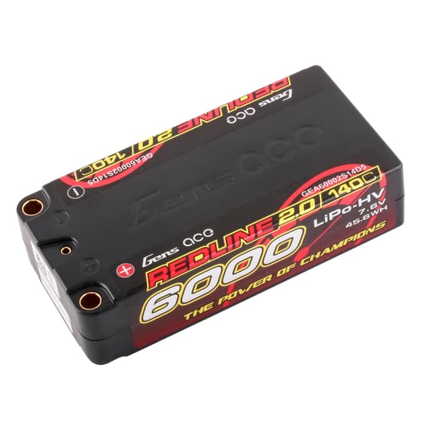 2s  6000mAh -140C - Gen&#39;s Ace Shorty Redline 2