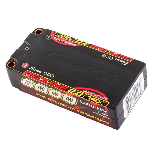 2s  6000mAh -140C - Gen&#39;s Ace Shorty Redline 2