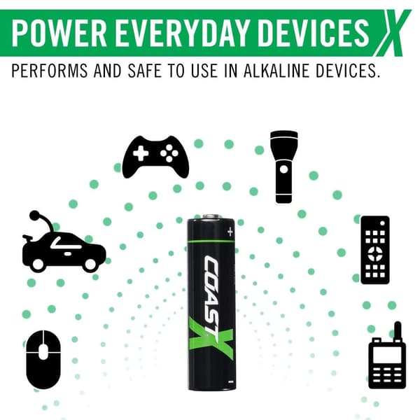 Coast AA USB-C Oppladbare Batteri 1.5V 2400mAh(4)