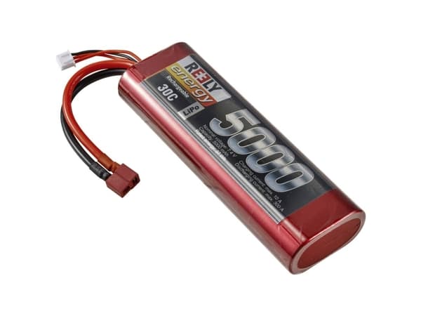 Reely Modelbyggeri-batteripakke (LiPo) 7.4 V 5000 mAh Celletal: 2 30 C Stick Hardcase T-stiksystem