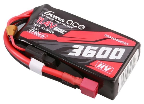 3s  3600mAh - 60C - Gen&#39;s Ace HV G-Tech Deans