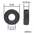 Miniatyrbillede 3 af 3: Furitek Mudder XL 68 mm bløde dæk (4)