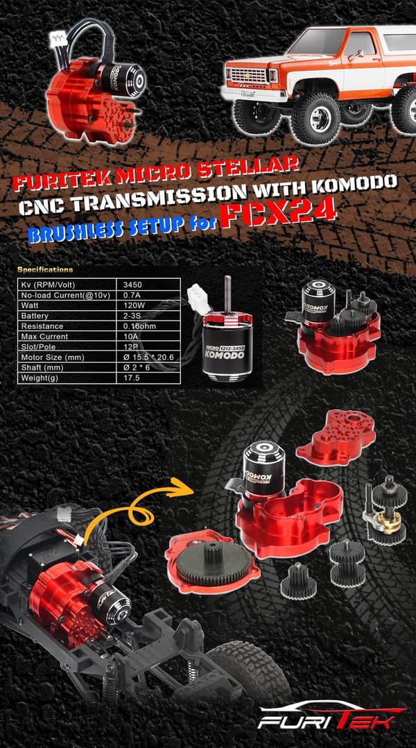 Furitek Stellar Transmission Komodo Setup FCX24