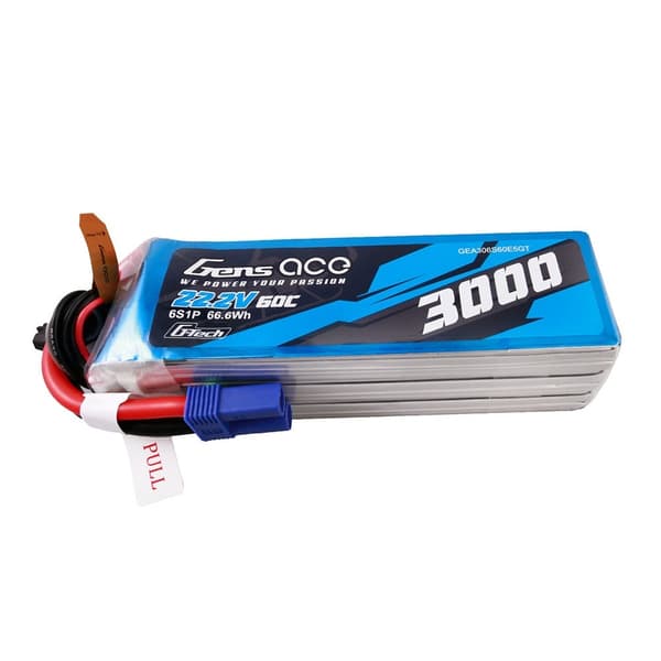6s  3000mAh - 60C - Gen&#39;s Ace G-Tech EC5