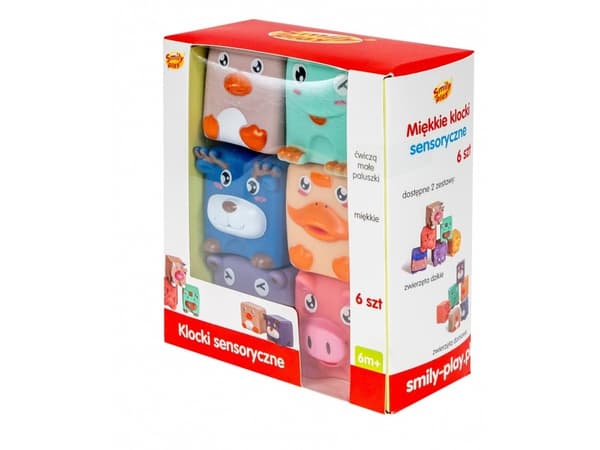 Pehmeät anturipalikat.6kpl SmilyPlay SP84490 44905