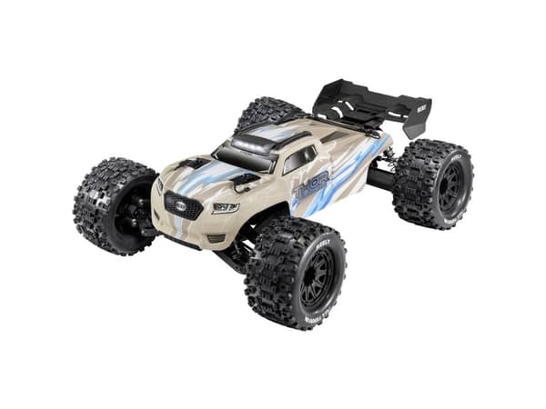 Reely Thor Chalk harmaa Harjaton 1:10 mittakaavan RC-malliauto Elektroniikka Monster Truck 4WD 100% RtR 2.4 GHz sis. akun, laturin ja lähettimen akut