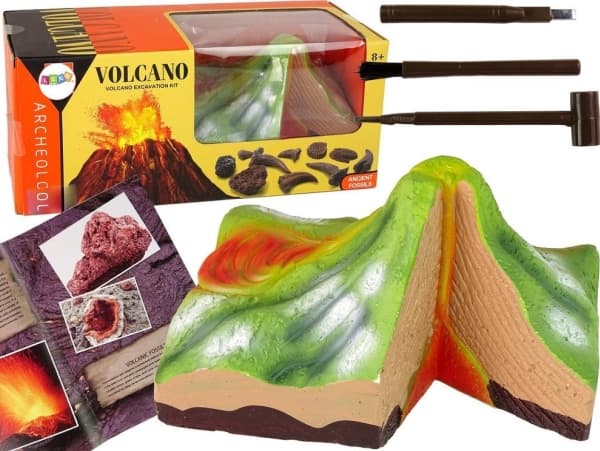 LeanToys Pedagogisk utgrävning Volcano