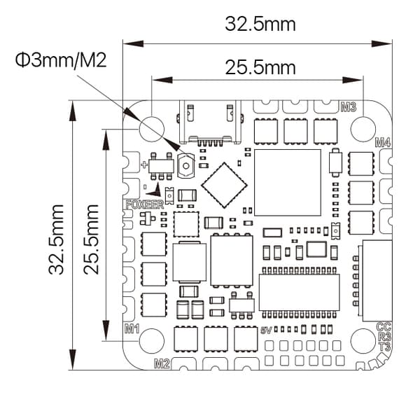 Foxeer Reaper AIO V4 F745 MPU6000 35A 2-6S