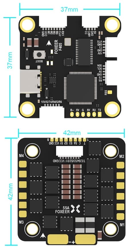 Foxeer F405 V2 FC Reaper 55A ESC 4-8S Stack