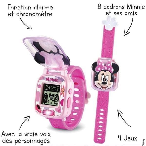 Minnie's Interactive Game Watch - VTECH - Rosa - För barn från 3 år och uppåt