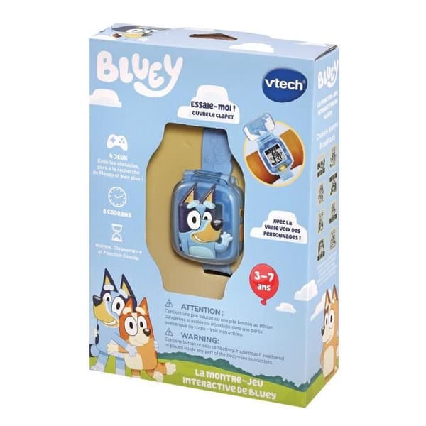 VTECH BLUEY Interactive Game Watch - Vit - Unisex - Från 3 år - Flerfärgad - För barn