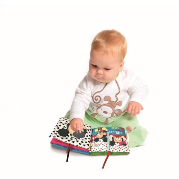 Tyg aktivitetsbok - CLEMENTONI - Disney Baby - Vit - För barn från födseln