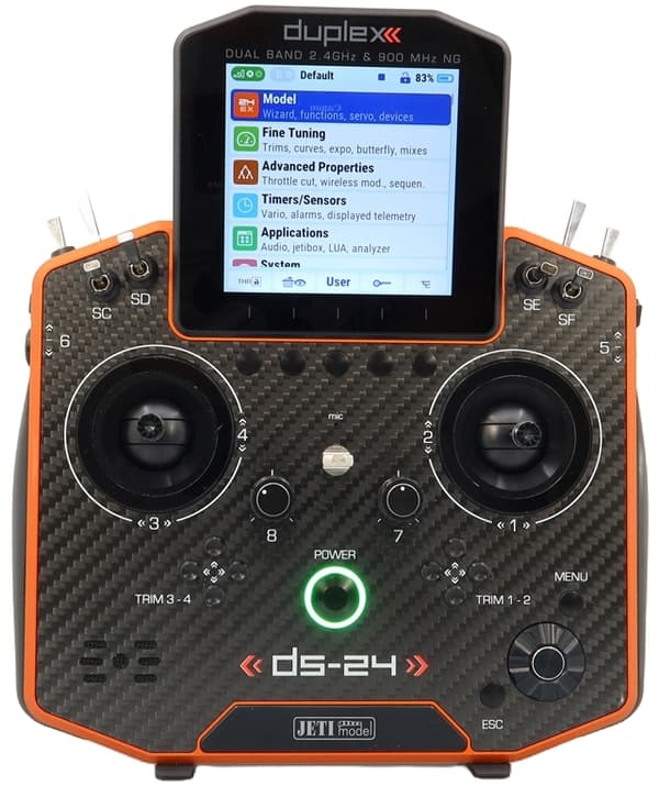 Jeti Duplex DS-24 II Transmitter - Carbon Line Ora