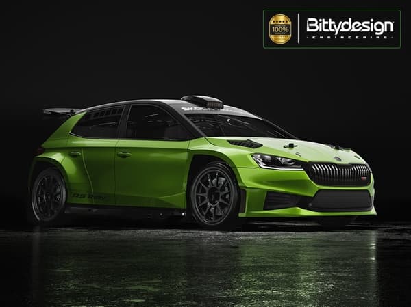 Bittydesign Skoda Fabia RS Rally2 1/10 190mm karro