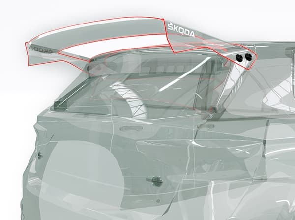 Bittydesign Skoda Fabia RS Rally2 1/10 Clear Wing