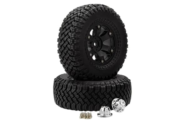 R86405 Rock Crawler Tyres Black Rims (2)