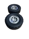 Miniatyrbilde 2 av 2: R86462 Rock Crawler Tyres Silver Rims (2)