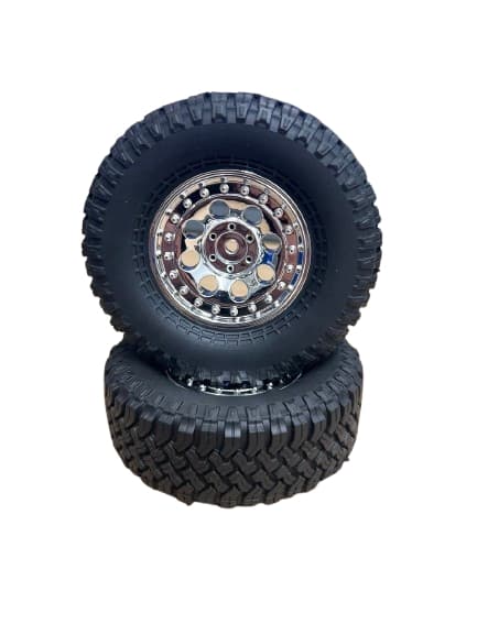 R86462 Rock Crawler Tyres Silver Rims (2)