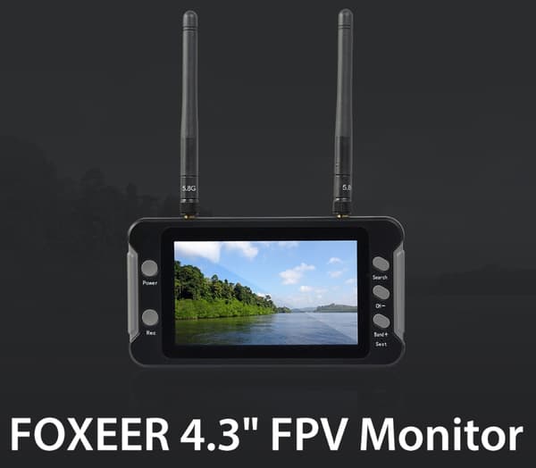 Foxeer 4.3" FPV Monitor 5.8G 40ch DVR Reciver
