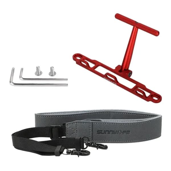 Montering med rem Sunnylife til DJI RC / RC 2 controller (rød) ZJ764-R