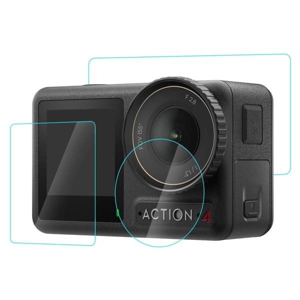 INF Skærmbeskyttersæt i hærdet glas til DJI Osmo Action 4