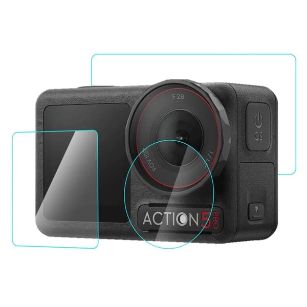 INF Skærmbeskyttersæt i hærdet glas til DJI Osmo Action 5 Pro