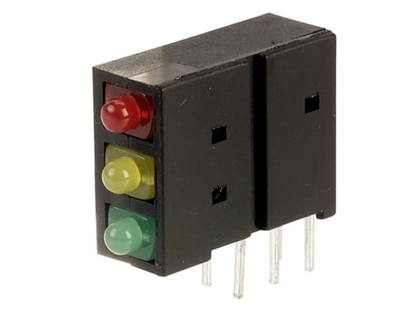 Kingbright L-4060XHA/ 1I1Y1DG Panel-LED Grøn, Rød, Gul