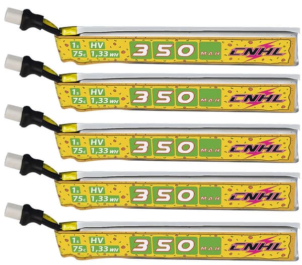 1s   350mAh - 75C - CNHL HV Pizza BT2.0 5 stk.