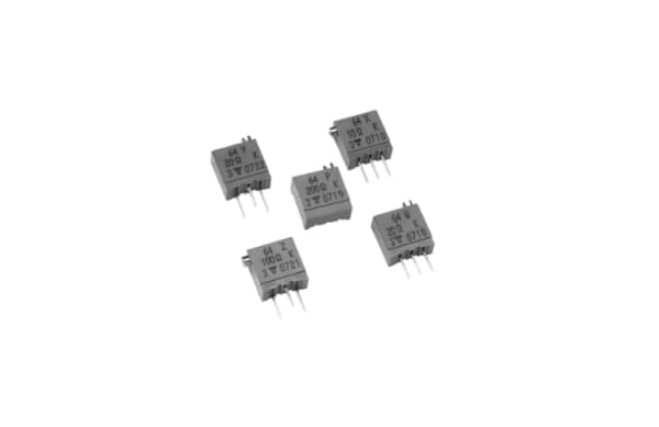 Vishay M64W102KB40, Förtunningsmedel för ytbeläggningsmaterial, Grå, Metall, Rak, 250 V, 1 styck