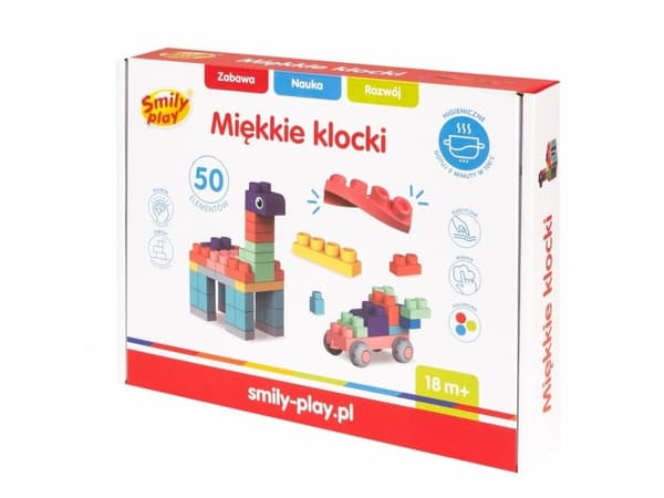 Smily Play Miękkie klocki 50el SmilyPlay SP84943 49436