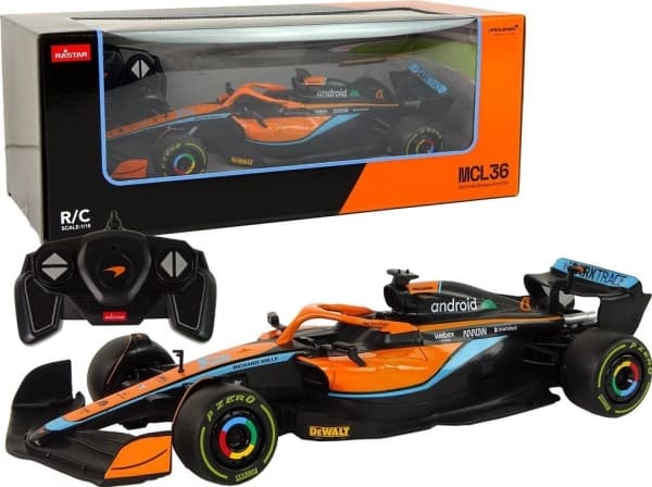 Rastar Auto R/C McLaren F1 Racer 1:18 Rastar oranssi värinen