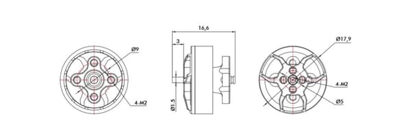 T-Motor Micro Long Range Motor F1404 4600KV