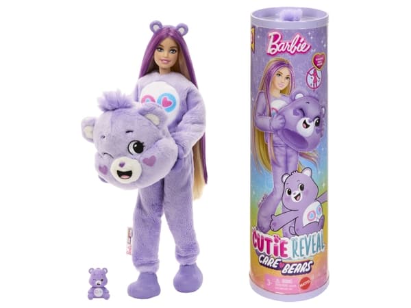 Barbie Cutie Reveal Care Bears Doll, Motedukke, Jente, 3 år, Jente, Flerfarget