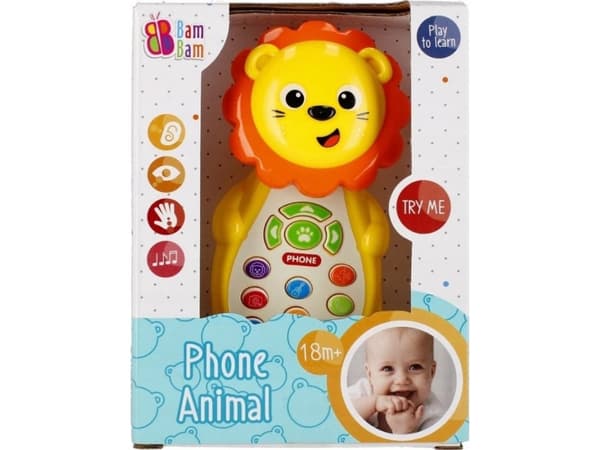 BamBam BAM BAM BAM MUSICAL LION PHONE B/O 12X16X7 96/192