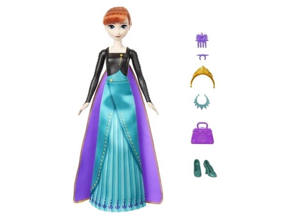 Disney Frozen Disney Frost SPIN & REVEAL Anna, Modedocka, Honkoppling, 3 År, Flicka, Multifärg