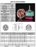 Miniatyrbild 2 av 2: RCinpower GTS V3 0702-27000KV FPV Motor 1st
