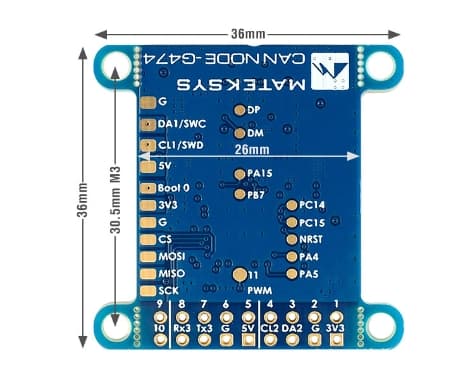 Mateksys AP_Periph CAN Node CAN-G474