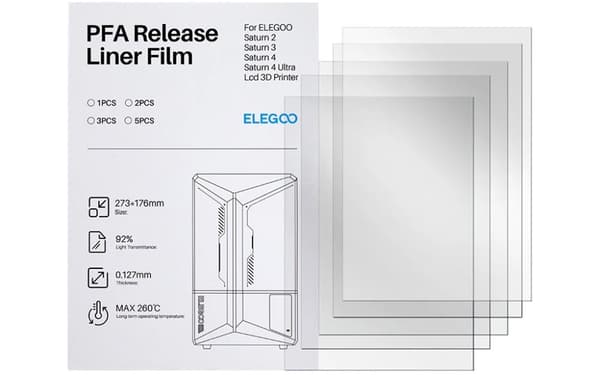 Saturn 4/Saturn 4 Ultra PFA film - 5pcs