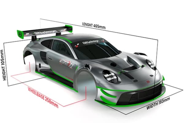Bittydesign P-GT3R 1/10 GT 190mm body