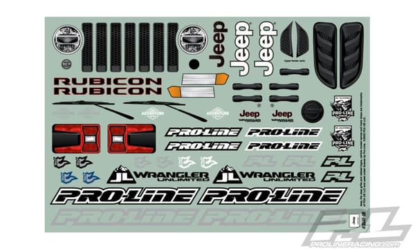 Proline Jeep Wrangler Ubegrænset Rubicon Clear