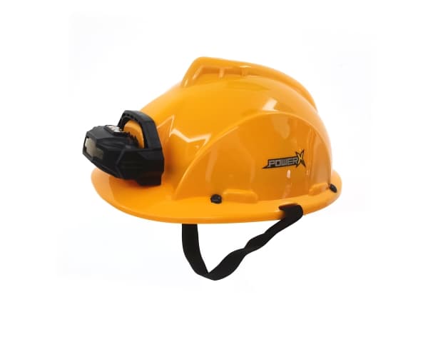 POWER X, Construction Helmet w/Portable Headlamp