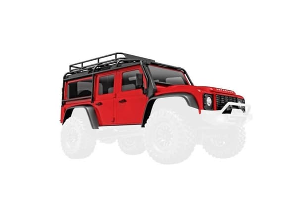 Traxxas TRX-9712-RED Crawler-kaross TRX-4M Defender, röd