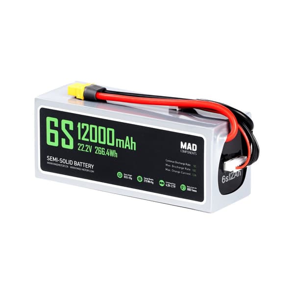 6s 12000mAh -10C - Mad Components XT60