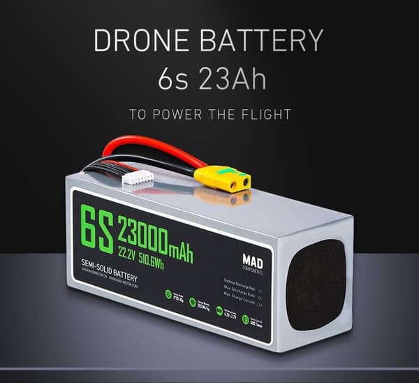 6s 23000mAh -10C - Mad Components XT90-S