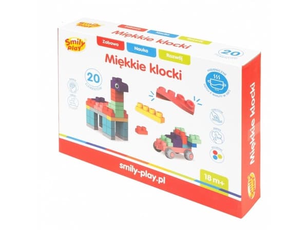 Smily Play Miękkie klocki 20el SmilyPlay SP84944 49443